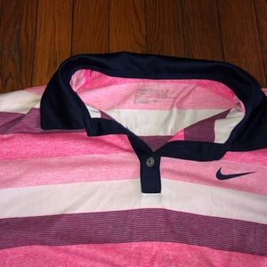 Men’s Nike Pink Golf Shirt sz L